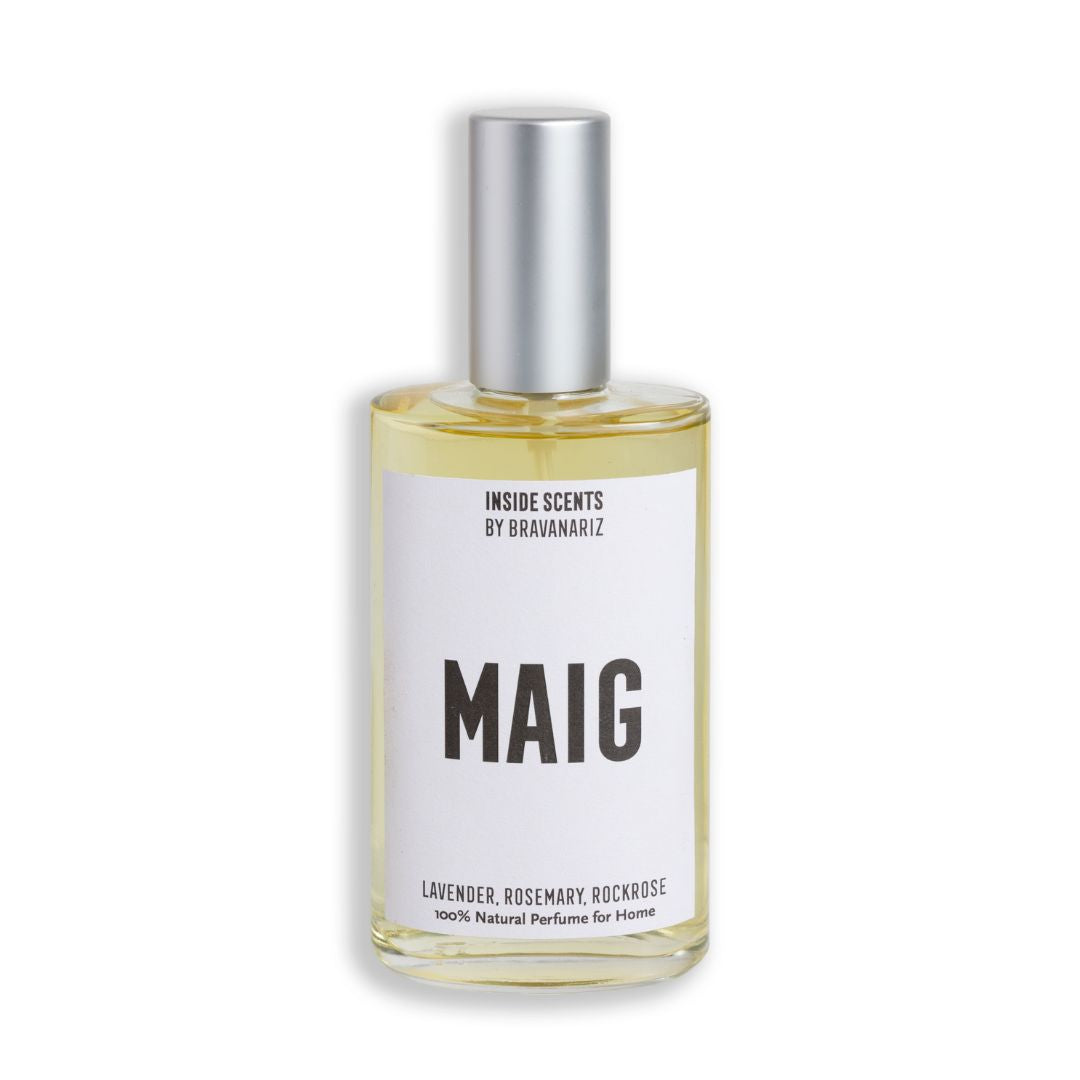 Perfume natural Bravanariz Maig en frasco de 100 ml, fragancia floral y herbal de primavera.