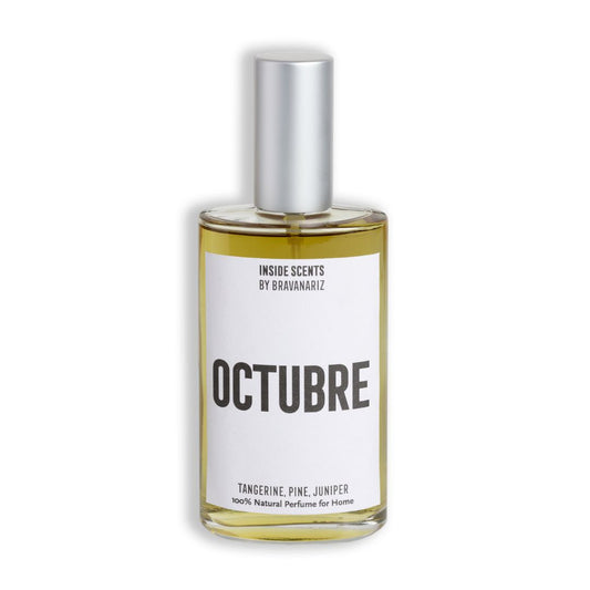 Perfume natural Bravanariz Octubre en frasco de 100 ml, fragancia otoñal con cítricos y notas terrosas