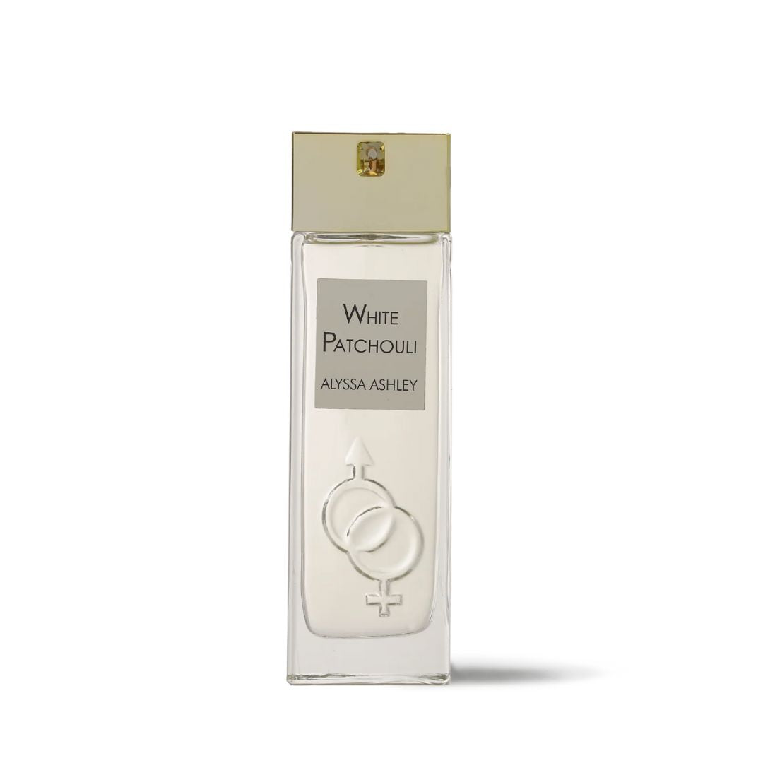 Perfume Alyssa Ashley White Patchouli – aroma terroso y floral sofisticado.