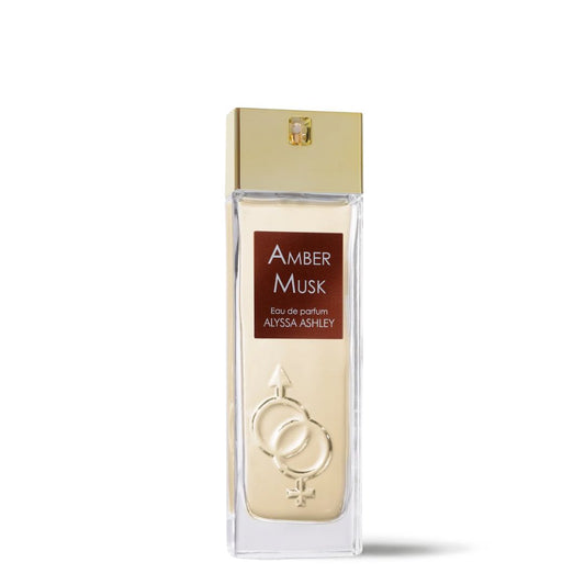Perfume Alyssa Ashley Amber Musk – fragancia cálida de ámbar y almizcle.