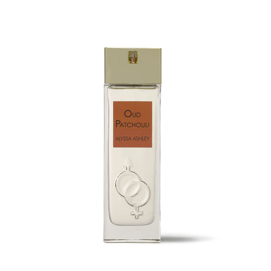 Perfume Alyssa Ashley Oud Patchouli – fragancia intensa y exótica de oud y pachulí.