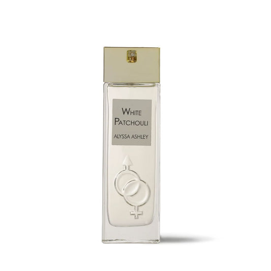 Perfume Alyssa Ashley White Patchouli – aroma terroso y floral sofisticado.