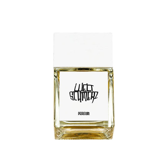 Frasco de perfume Weltschmerz Parfum de Art Brut, con jugo dorado, 50 ml
