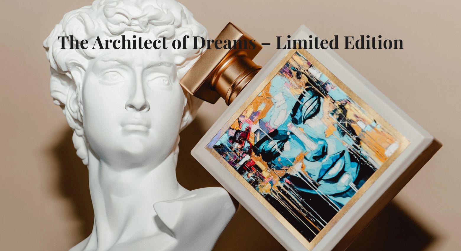 Banner del perfume artístico The Architect of Dreams – Edición Limitada de L’Art Vévien, disponible en exclusiva en Perfumería Sanchotena.