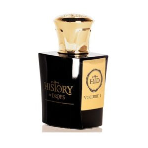 History in Drops Volume I perfume nicho de Daniel Josier frasco negro y dorado elegante