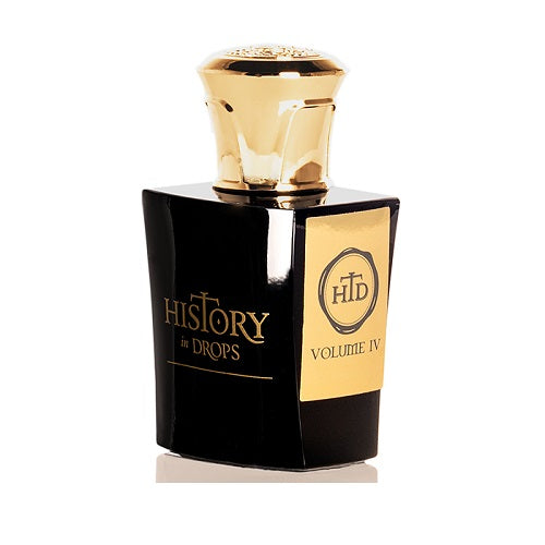 History in Drops Volume IV perfume nicho exclusivo Daniel Josier diseño negro y dorado