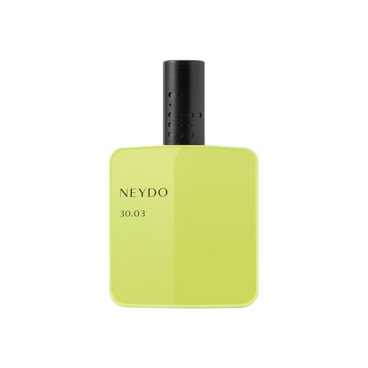 Perfume Neydo 30.03 – Fragancia cítrica en frasco amarillo, energía y vitalidad.