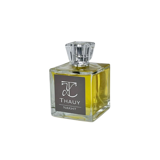 Perfume Thauy Nakht, fragancia de autor sofisticada con notas intensas y frasco cuadrado elegante.