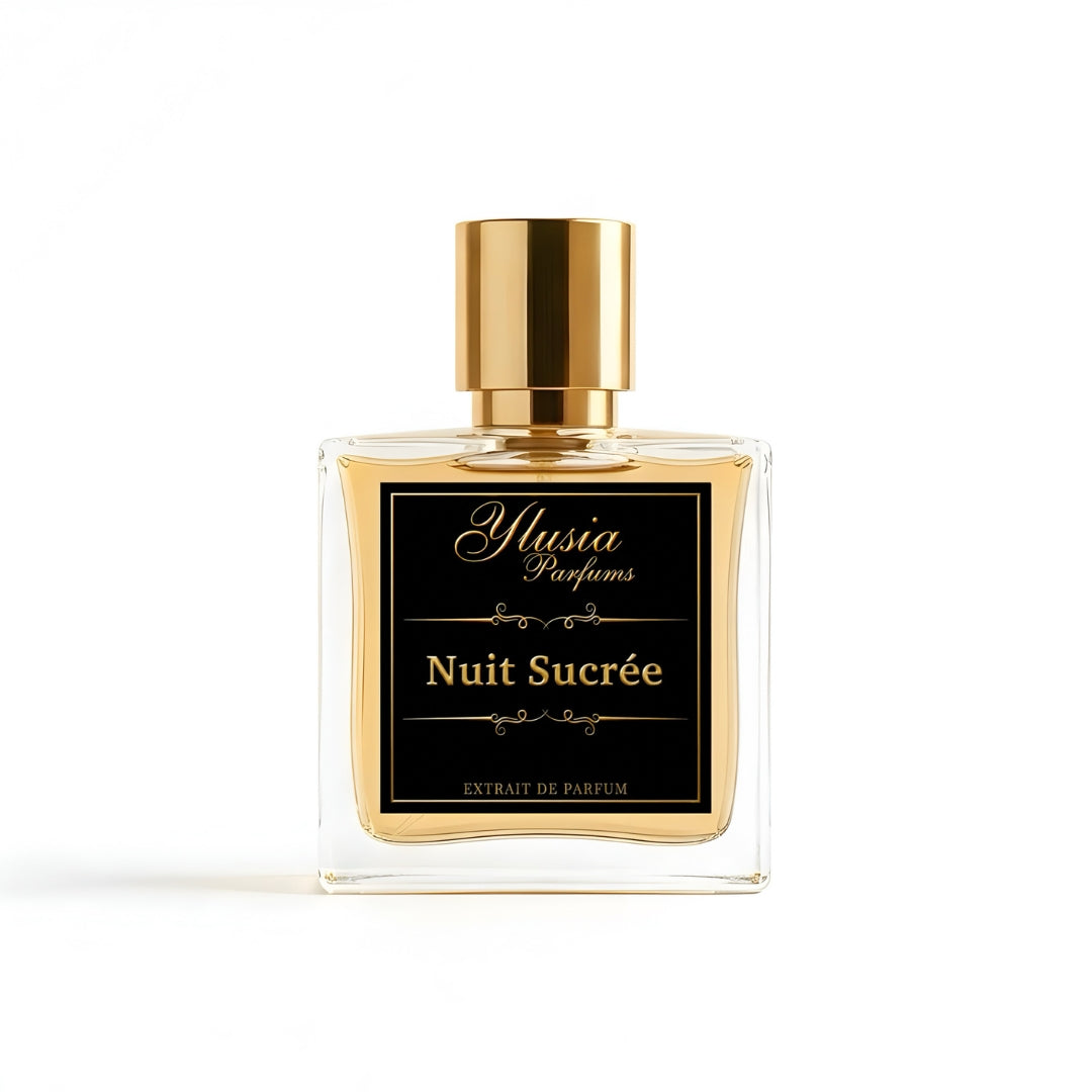 Nuit Sucrée de Ylusia Parfums, perfume chipre floral empolvado gourmand con carácter dulce, cálido y elegante