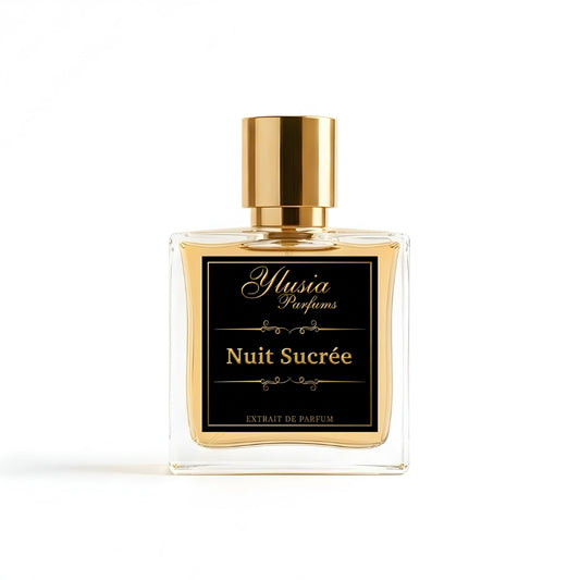 Nuit Sucrée de Ylusia Parfums, perfume chipre floral empolvado gourmand con carácter dulce, cálido y elegante