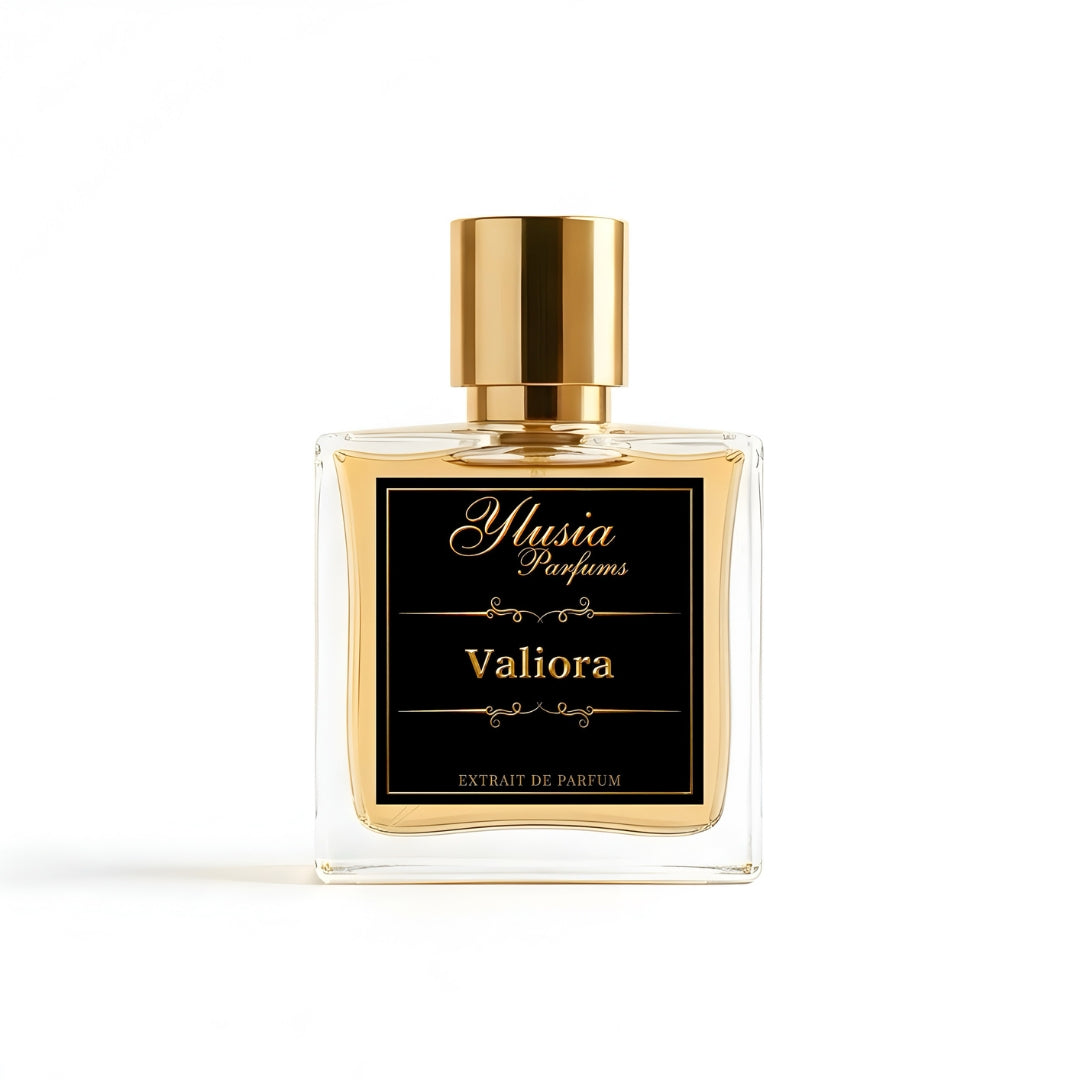 Valiora de Ylusia Parfums, perfume cítrico ambarado amaderado con carácter fresco, luminoso y elegante
